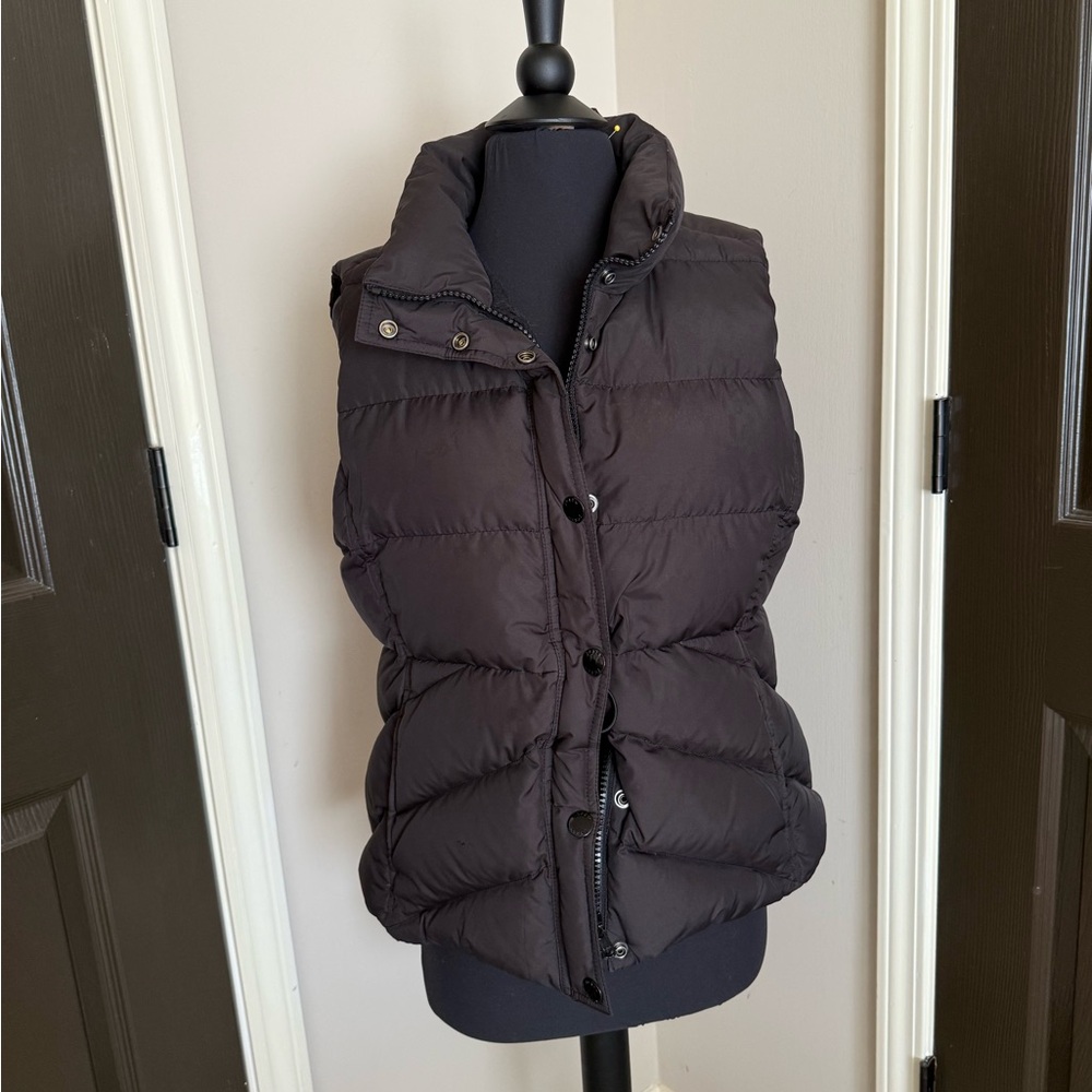 J. Crew Black Down Puffer Vest